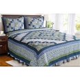 thumbnail image 1 of Elegant Decor BRV103613.TWIN Ridge Valley Quilt, Blue - Twin, 1 of 1