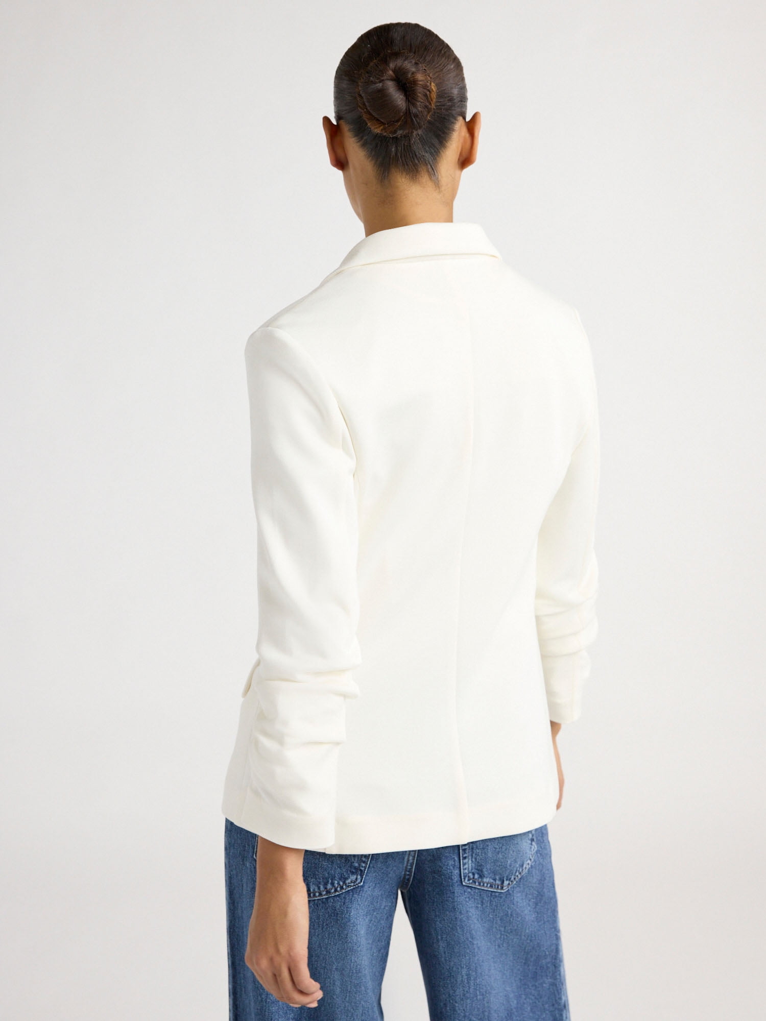 Scoop Women's and Women’s Plus Ultimate ScubaKnit Relaxed Blazer with Scrunch Sleeves, Sizes XS-4X