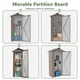 thumbnail image 6 of Villeston 2.7' x 1.8' High Quality Galvanized Iron Sheet, Waterproof Design, with a Solid Lock System, Easy to Assemble and Move,Brown, 6 of 8