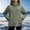 Green, variant on Women's Hooded Softshell Jacket, Mid-Length Zip Up Outdoor Sport Coat with Drawstring Hood and Zipper Pockets Navy XXXL