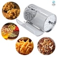 thumbnail image 2 of Hanmu Cage Rotative pour Barbecue en Acier Inoxydable Accessoire Universel pour Gril Friteuse Cylindre de Barbecue (Modèle B + Arbre + Vis), 2 of 3