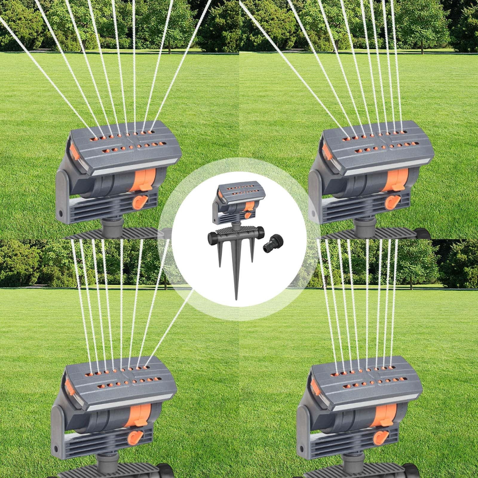 Garden Sprinkler Set,Tripod Sprinkler,Upgraded Small Oscillating Sprinklers,Watering Wide Coverage,Sprinklers for Yard Grass Garden