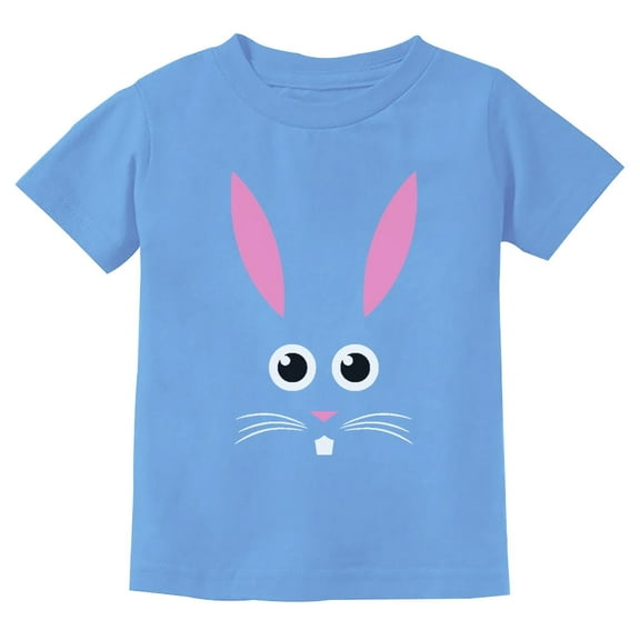 Tstars Boys Unisex Easter Holiday Shirts Bunny Face Shirt Cute Little Easter Bunny Kids Happy Easter Party Shirts Humor Funny Easter Gifts for Boy Kids T Shirt