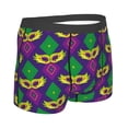 thumbnail image 3 of Disketp Mardi Gras Carnival3 Men'S Boxer Briefs,Soft And Breathable Cotton Underwear With Comfortflex Waistband, 3 of 8