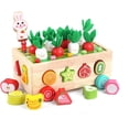thumbnail image 1 of Juguetes educativos de madera Montessori para niños pequeños para bebés, niños y niñas de 2 a 3 años, juguetes de clasificación de formas, regalos para niños de 2 a 4 años, juego de habilidades motor TUNC Sencillez, 1 of 5