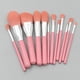 thumbnail image 3 of Juego de brochas de maquillaje con mango de madera rosa claro, 12 brochas para polvos sueltos, brocha para ojos, herramientas de maquillaje de belleza Feliz Sencillez, 3 of 4