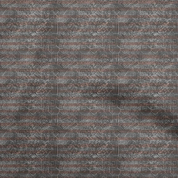 oneOone Polyester Spandex Gray Fabric Geometric Lines With Texture Quilting Supplies Print Sewing Fabric By The Yard 56 Inch Wide