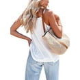 thumbnail image 2 of Gvmfive Women Lace V Neck Spaghetti Strap Cami Tank Tops Tunic T Shirt Blouse, 2 of 5