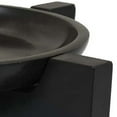 thumbnail image 2 of Benjara 16 Inch Decorative Bowl, Modern Crossed Base, Matte Black Marble Finish, 2 of 5