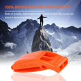thumbnail image 4 of Newly Upgraded Version Durable Lightweight Non-corrosivePortable Outdoor Survival Rescue Emergency Plastic Loud Whistle With built in Clip Orange, 4 of 9