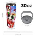 thumbnail image 2 of YIXIGGC30 Oz Mignon Dessin Animé Mickey Mouse Gobelet avec Couvercle à Paille Rabattable Poignée Supérieure, Tasse de Voyage en Acier Inoxydable Isolée sous Vide pour Voiture, Cadeau de Saint-Valentin Halloween Anniversaire Noël JU223-691, 2 of 8