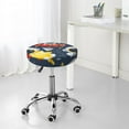 thumbnail image 7 of Logiee Astronaut And Space Print Stool Covers Round,Bar Stool Covers,Watedrproof Stool Slipcover with Elastic,Stool Cushion,Round Bar Stool Seat Covers for Bar Round Chair-12 inch, 7 of 7
