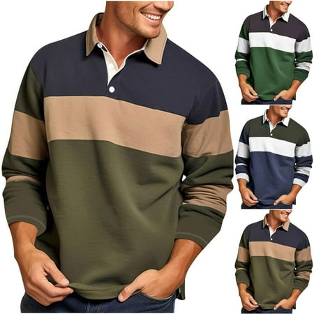 Summer Savings Clearance! Men’s Casual Printed Fashion Long-Sleeved Turndown Collar Shirts, Stylish Button-Down Shirt for Office, Casual, or Weekend Wear Clearance Sales Today Deals Prime