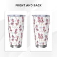 thumbnail image 3 of KLL Flamingos Tribal Print 40oz Stainless Steel Insulated Car Cup with Spillproof Lid - Keep Your Drink Hot or Cold on the Go-Without Straw, 3 of 8