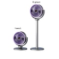 thumbnail image 2 of Rechargeable Plastic Table and Floor Fan - Adjustable Height, 5-Speed, Battery-Powered, USB-C Charging - Portable Quiet Fan for Bedroom, Desk, Balcony, Living Room Gray, 2 of 6