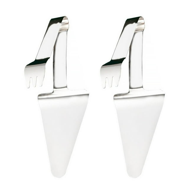 Shisuyan Metal Spatulas For Kitchen Use Triangle Shape Pizza Shovels Cheese Shovels 2Pcs 11.2X3.9In