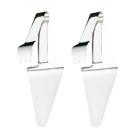 

NUOLUX 2pcs Stainless Steel Pizza Shovels Cheese Shovels Cake Spatulas (Silver)