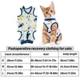 thumbnail image 2 of Up and Away Cat Recovery Suit after Surgery, Breathable Cotton Pet Onesie to Prevent Licking and Biting, Bronze S, 2 of 5
