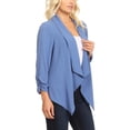 thumbnail image 2 of Moa Collection Women's Casual Relaxed Fit Open Front Blazer Jacket, 2 of 5