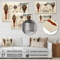 thumbnail image 4 of Designart "Symbols Sacred African Wall art I" African Metal Wall Art Prints, 4 of 5