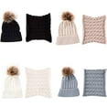 thumbnail image 6 of Zukuco 2PCS Toddler Baby Knit Hat Scarf Neckwarmer Winter Warm Beanie Hat Ski Cap, 6 of 7