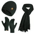 thumbnail image 2 of Winter Beanie Hat Scarf Gloves Set for Women, Womens Beanie with Pom Pom Long Scarf Neck Warmer Touchscreen Gloves, 2 of 3