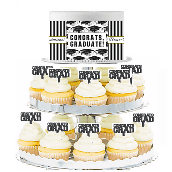 Edible Cupcake Toppers Graduation