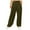 Army Green, variant on Women Wide Leg Pleated Sweatpants Fashion Baggy Athletic Joggers Drawstring Waist Lounge Pants with Pockets Casual Lightweight Yoga Pants Gray L