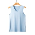 thumbnail image 6 of Qiyinn Men's V Neck Tank Top Slim Fitted Workout Gym Sleeveless Muscle Shirts Summer Undershirts, 6 of 6