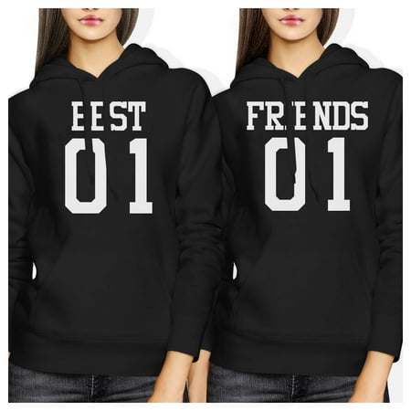 Best 01 Friend 01 BFF Hoodies Cute Best Friends Hooded (Cute Best Friend Sweatshirts)