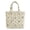 Blue Flower, variant on Women's Coffee Floral Quilted Cotton Handbag, Small Shoulder Tote Bag for School College Work (Coffee Flower)