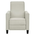 thumbnail image 2 of Mudah Fabric Upholstered Push Back Reclining Chair, Beige, 2 of 10