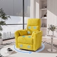 thumbnail image 2 of Vineego 360°Swivel Rocker Recliner Chair Armrest-Style Massage Recliner with Comfy High Back for Living Room,Corduroy Yellow, 2 of 7