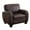 Dark Brown, variant on Lexicon Rubin Bonded Leather Accent Chair in Dark Brown