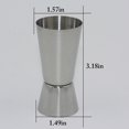 thumbnail image 3 of Coofit Mélangeur à Cocktail en Acier Inoxydable Mélangeur Double Mélangeur à Mesurer Tasse à Mesurer, 3 of 10