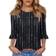 thumbnail image 1 of Camiseta Blingfit con mangas 3/4 para mujer, talla grande XXL, 1 of 5