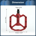 thumbnail image 3 of Unique Bargains Cycling Bike Pedal, 9/16" Spindle Nylon Bike Pedals Red for Road Mountain BMX MTB Bike, 3 of 6