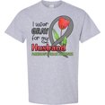 thumbnail image 3 of Inktastic I Wear Gray for My Husband Parkinsons Disease Awareness with Tulip T-Shirt, 3 of 5