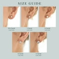 thumbnail image 3 of DIAMONBLISS 14K Real Solid Gold Solitaire Earrings for Women | 14K Yellow Gold Bezel Round Cut Studs | 2 Carat Cubic Zirconia CZ Diamond Simulant, 3 of 5