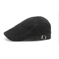 thumbnail image 6 of Yuanlong Mens Beret Hats Corduroy Textured Solid Color Flat Newsboy Caps Early Spring Fashion Hat with Adjustable Buckle, 6 of 6