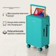 thumbnail image 1 of COLENARA equipaje de viaje de mano 20 "24 pulgadas maleta de embarque cubierta de carrito 26" caja de contraseña maleta con ruedas para mujer, 1 of 4