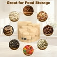 thumbnail image 6 of Stand Up Pouch Bags 60 Pack 12 x 8 Inch Resealable Kraft Paper Bags Pouches with Clear Window and Zip for Food Storage Packaging Small Business Home Brown, 6 of 6