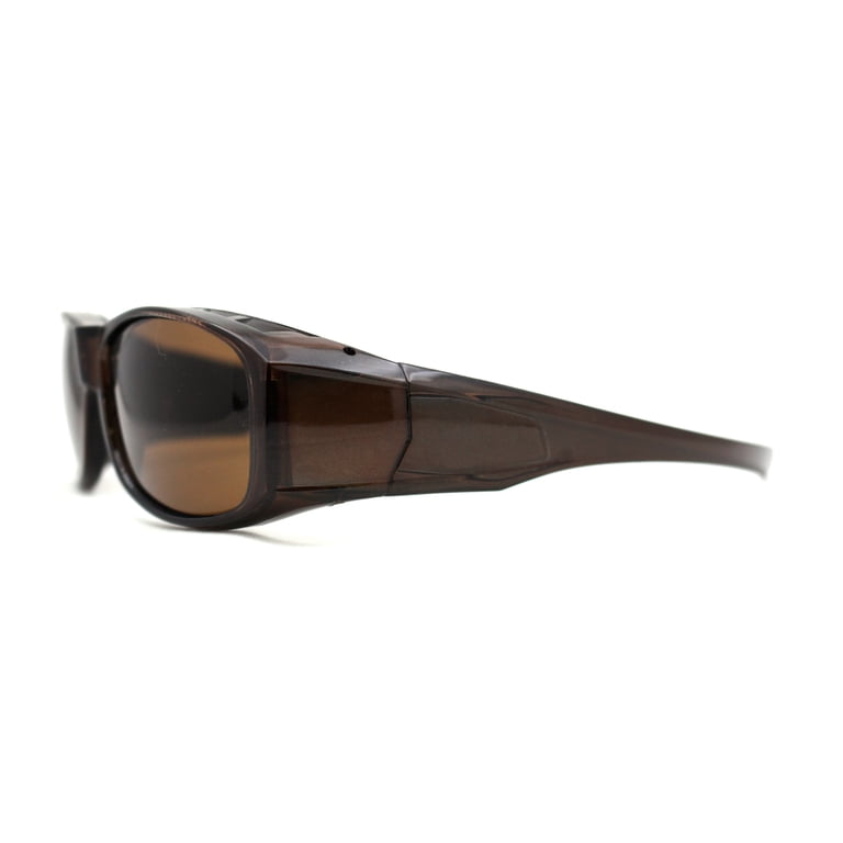 Polarized 60mm Classic Fit Over Wrap Rectangular Sunglasses  display picture 1
