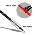 thumbnail image 3 of Toslink a Mini Plug Cable de audio digital de fibra óptica de 3.5 mm SPDIF Conector chapado en oro Transmisión de 250M bit/s(2m) Unbranded XD03102-03, 3 of 7