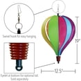 thumbnail image 3 of In the Breeze 0972 — Fiesta 6-Panel Fabric Hot Air Balloon — Colorful, Vibrant Hanging Outdoor Wind Spinner, 3 of 6