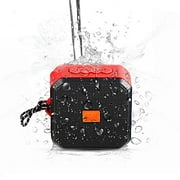 IPX7 Speaker Works with Samsung LG Google Apple iPads with 13H WaterProof Playtime, Indoor, Outdoor Travel 1500 (RED)