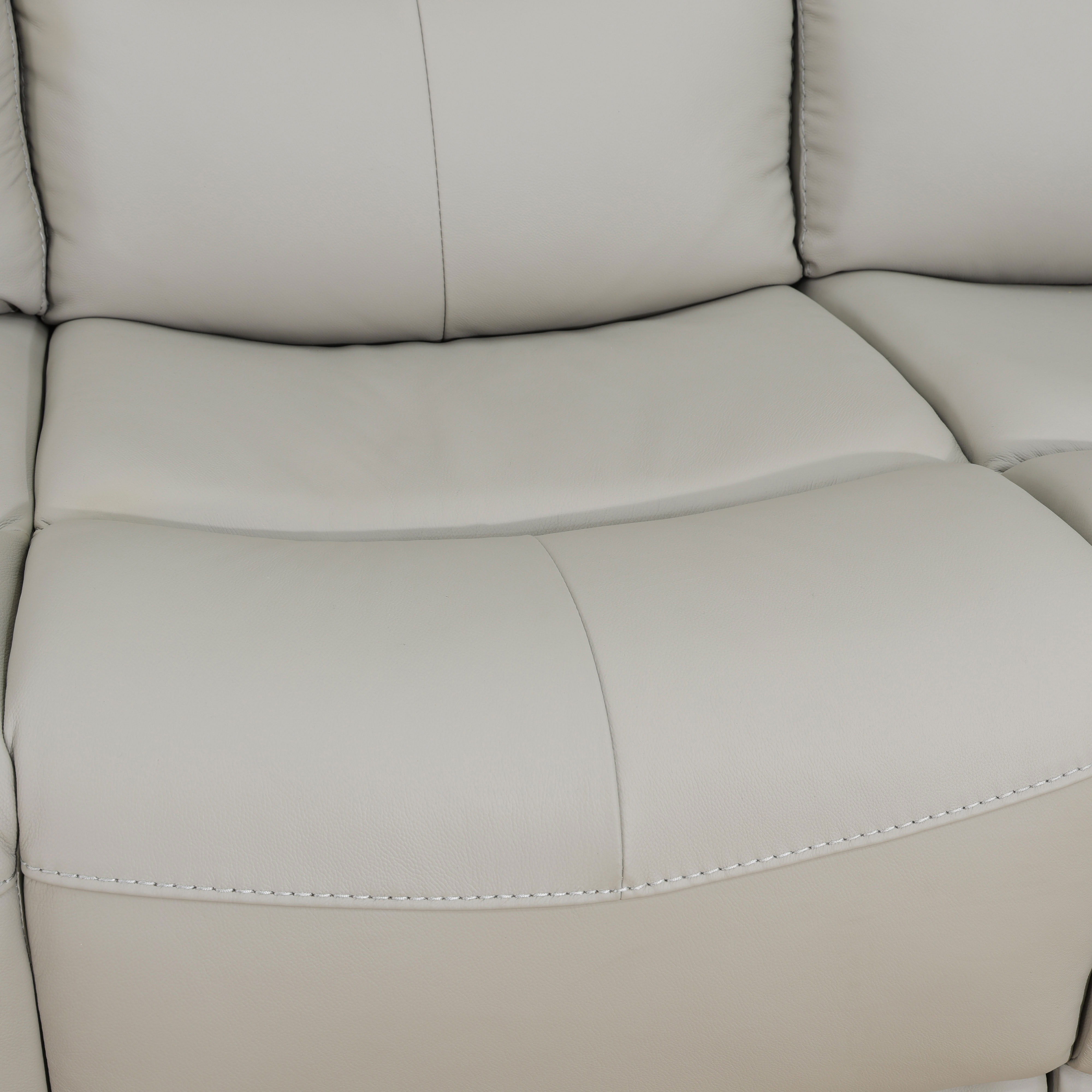 MAYEERTY 3-Seater Recliner Sofa, Genuine Leather with USB Charging for Living Rooms