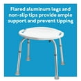 thumbnail image 6 of Carex Classics Adjustable Bath and Shower Seat, Stool and Aluminum Bath Seat, 350 lb Weight Capacity, 6 of 14