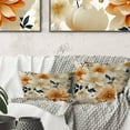 thumbnail image 3 of Designart "Citrus Beige Floral Geometry I" Floral Printed Throw Pillow, 3 of 5