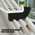 thumbnail image 6 of Toilet Brush | Bathroom Cleaning Brush with Stiff Bristles - Slim Plastic Handle for Floor Tile Sink Bathtub Corner | 11.42 Inch Length | White | Multipurpose Household Scrubber | 1 Piece, 6 of 6
